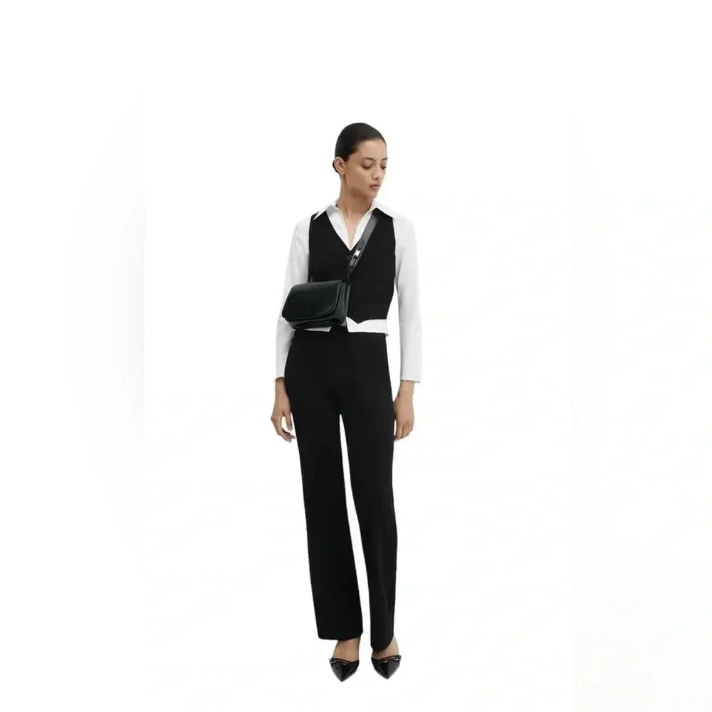 Mango  Suit waistcoat with buttons - Picture 3 of 9